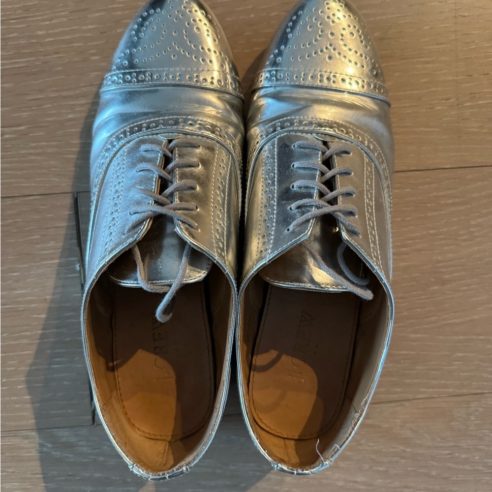 Women’s Silver Oxford Shoes